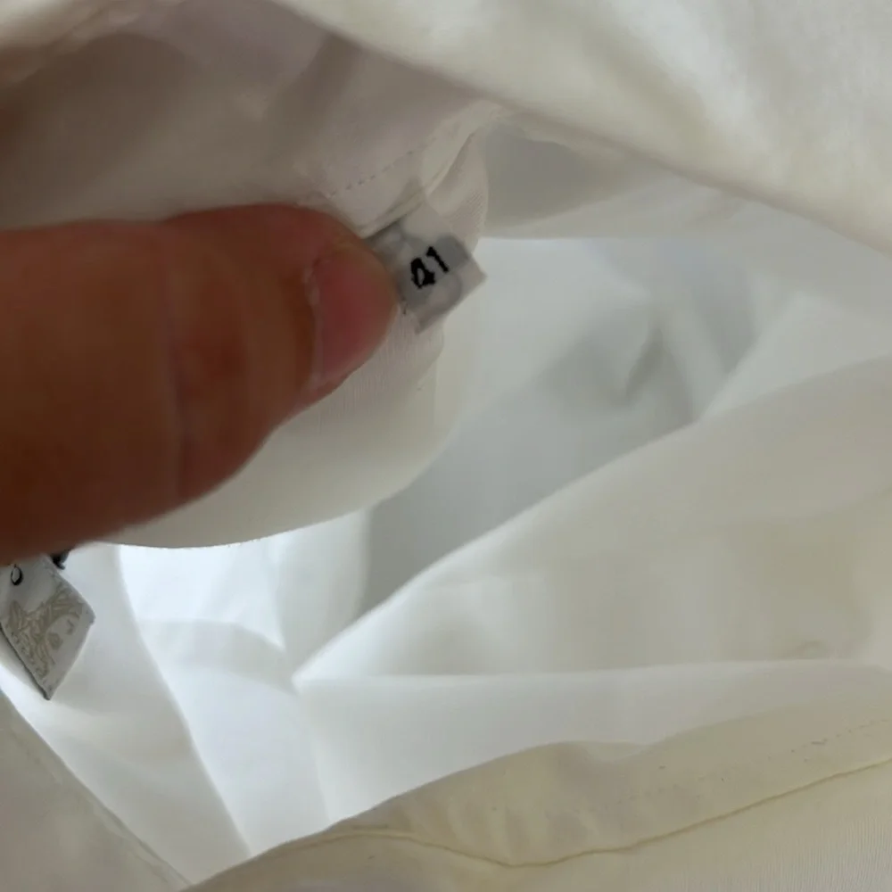 Versace Collection Button Down Embroidered Logo Men's Shirt - Picture 7 of 9